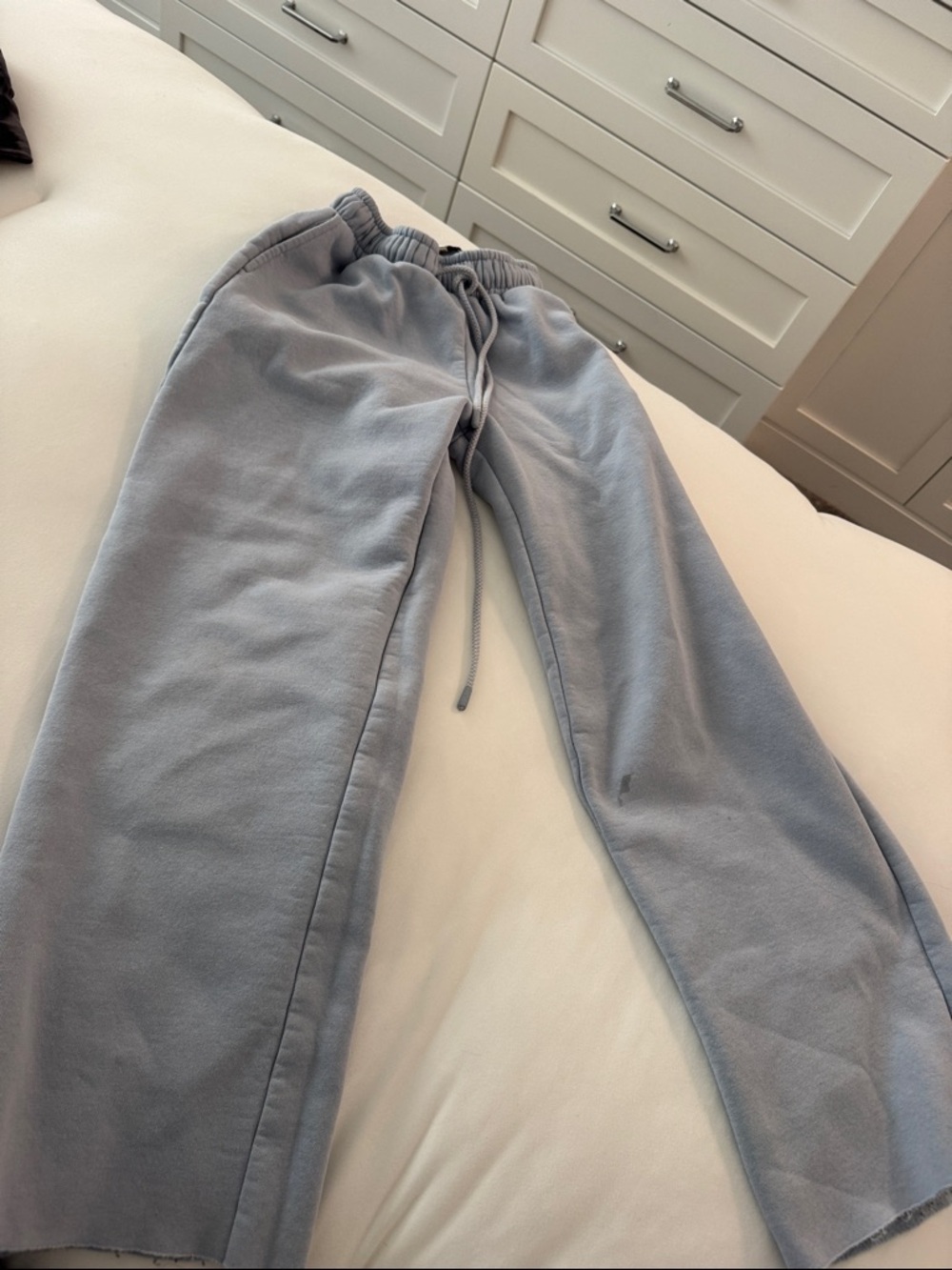 Light Blue Drawstring Sweatpants - Picture 2 of 2